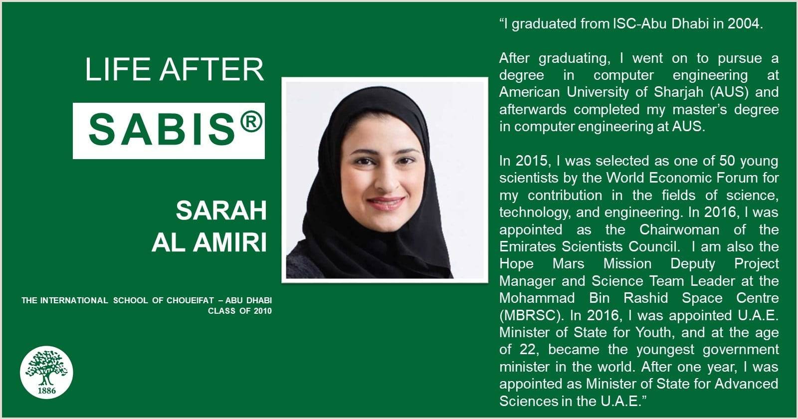 SABIS - Sarah Al-Amiri